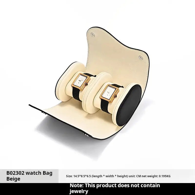 High-end PU leather watch storage box portable travel storage box men's and women's watch protective case Jim Display