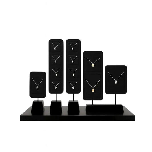 High Grade Jewelry Display Props Premium Black Ring Earrings Necklace Jewelry Display Stand Jim Display