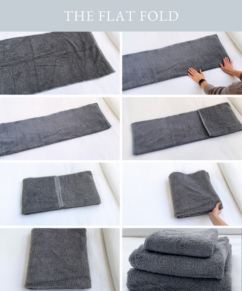 deep towel fold, hotel-style towels, plush towel presentation, folding towels for display