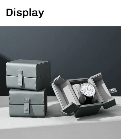 Watch box PU leather portable folio watch storage box watch box watch box travel case watch packaging box Jim Display