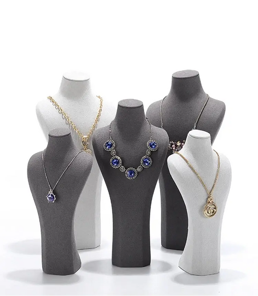 Jewelry display rack, portrait necklace jewelry stand, jewelry display props, window display window, neck mold frame, necklace display stand Jim Display